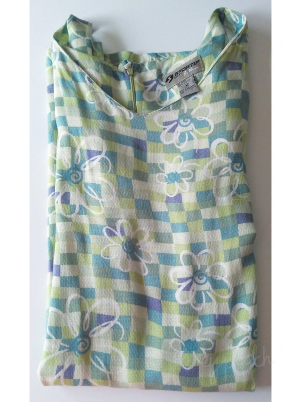 Sportif Vintage Dress Medium Resort Wear Athleisure Coastal Chic Coconut Girl - Picture 3 of 11